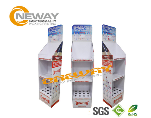 New Product 4 Tier Floor Cardboard Display Stands / Retail Display Racks