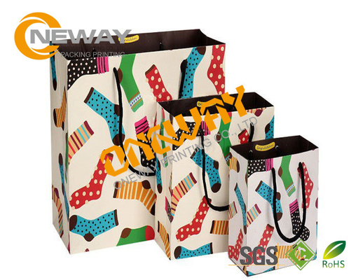 Custom Printing Gift Packaging Luxury Shopping Pack With Handle Wholesale Fancy Paper Bag