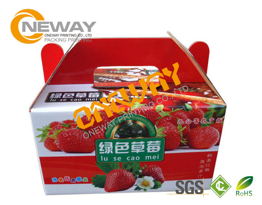 Printed Packaging Boxes ， Custom Printed Recyclable Farm Packing Paper Apple Box