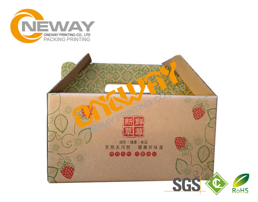 Printed Packaging Boxes ， Custom Printed Recyclable Farm Packing Paper Apple Box