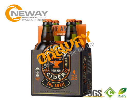 Custom Printing Six Pack Beer Box For Beverage , Matt Lamination Surface
