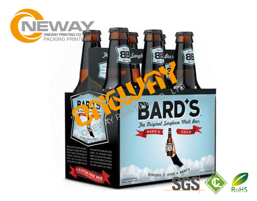 Custom Printing Six Pack Beer Box For Beverage , Matt Lamination Surface