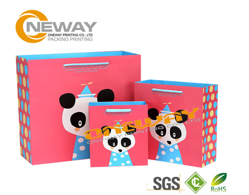 Retail Low Cost Paper Packaging Bags With 210gsm C2S Coated Paper