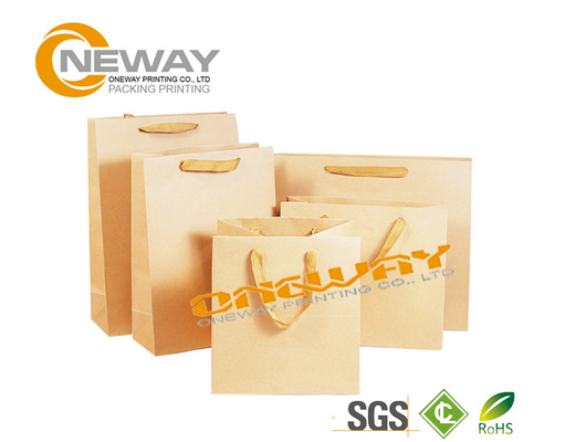 Retail Low Cost Paper Packaging Bags With 210gsm C2S Coated Paper