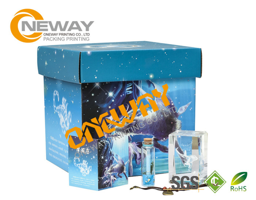 Custom Printed Gift Boxes , Fee Sample Rigid Gift Cardboard Christmas Paper Box with Lid