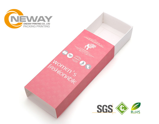 Decorative Folding Paper Packaging Boxes with Gold Logo for Clothes
