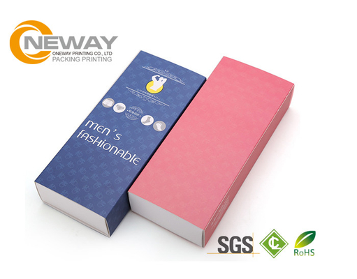 Decorative Folding Paper Packaging Boxes with Gold Logo for Clothes