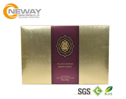 Color Paper Custom Gift Boxes , Cardboard Packing Box With Gold / Silver Stamping