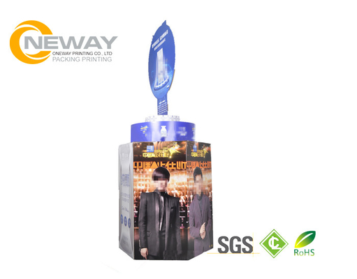 Cardboard Display Stands , Snacks Food Corrugated Cardboard Display Stands Free Design