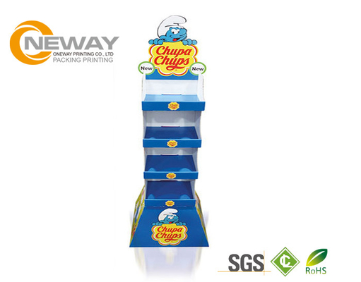 Vamishing 350g CCNB Cardboard Display Stands , POP Corrugated Floor Display For Tea
