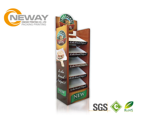Vamishing 350g CCNB Cardboard Display Stands , POP Corrugated Floor Display For Tea