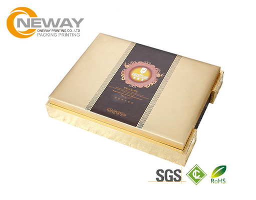 Flower Gift Box Gold Stamping Hat Flower Packaging Box / Cardboard Custom Gift Box for Celebration