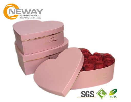 Luxury Square White Custom Gift Boxes , Flower Paper Box With Elegant Lid