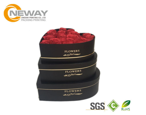 Luxury Square White Custom Gift Boxes , Flower Paper Box With Elegant Lid