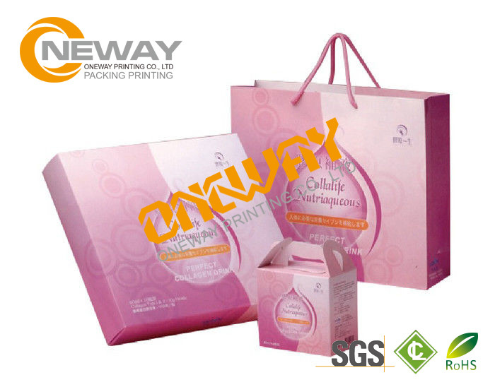 Printed Packaging Boxes ， Custom Printing Art Paper Cosmetic Box Packaging Wholesale