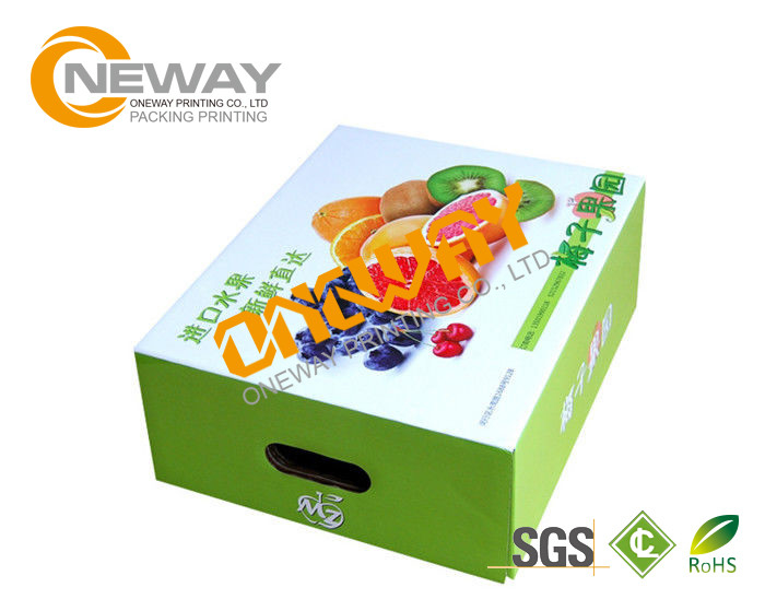 Printed Packaging Boxes ， Custom Printed Recyclable Farm Packing Paper Apple Box